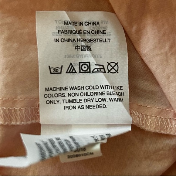 J. CREW Soft Pink Wrap Blouse with Flutter Sleeves - Picture 6 of 10